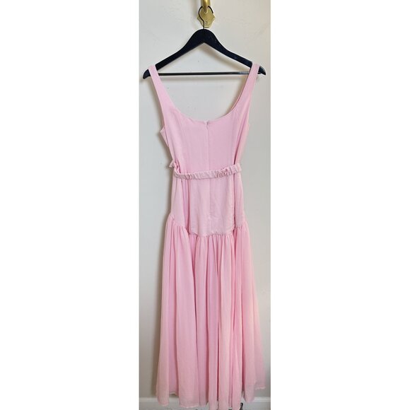 HUTCH Drop Waist Sleeveless Maxi Dress in Pink Size US 6 - Picture 5 of 10